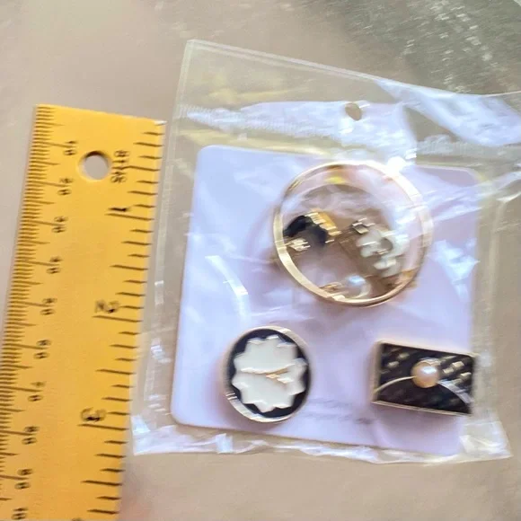 Brooch gold plated | enamel Paris | - Picture 3 of 7